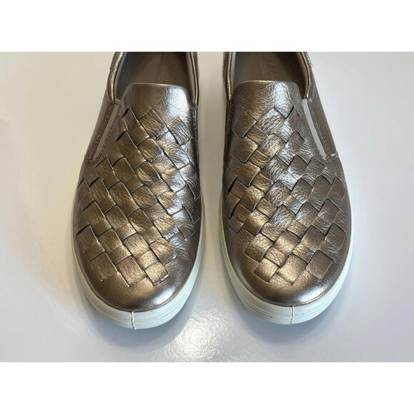 Ecco Soft 7 Woven Sneaker Women's 9 Rose Gold Stretch Slip On Comfort Loafers - Picture 6 of 14